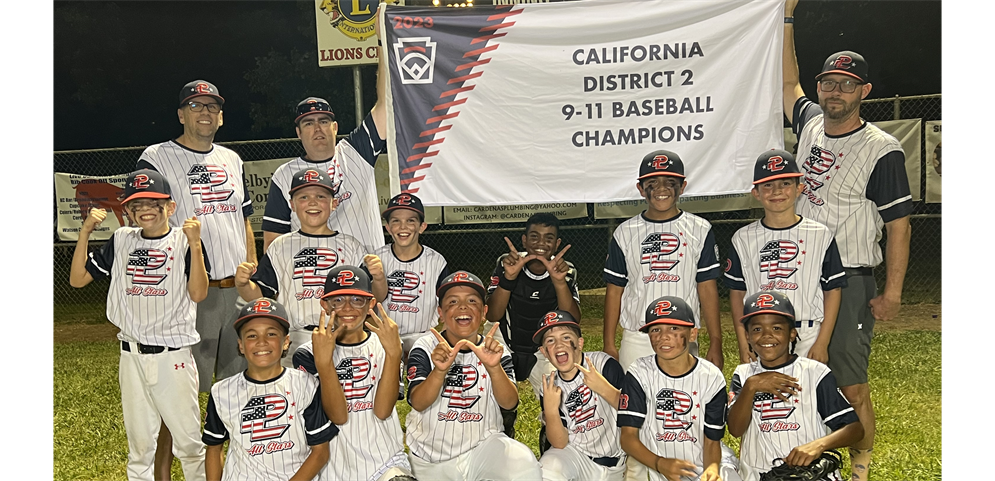 Plumas Lake 9-11 All-Stars Wins First Ever Championship